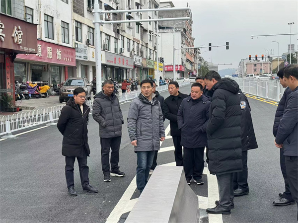 1月21日，洪董，張總陪同王奇勇縣長一行調(diào)研新安路跨鐵路橋.jpg